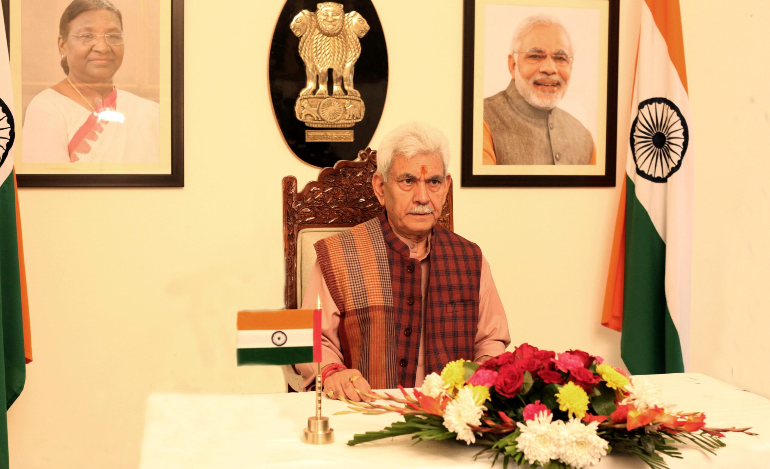 J K Witnessing Unprecedented Development LG Manoj Sinha S Address On