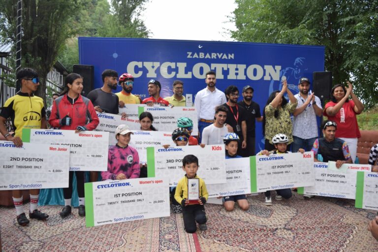 Pedal Power! Cyclists Blaze Through Srinagar in Epic Zabarvan Cyclothon