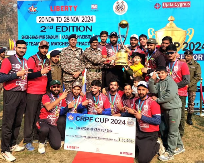 MLA Gymkhana Budgam Clinches T-20 CRPF Cup 2024