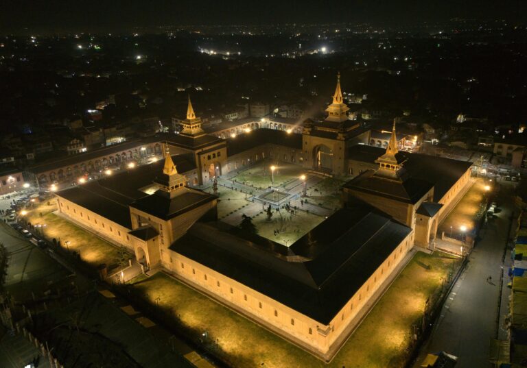 Kashmir’s 14th-Century Mosque shines with Serenity after Illumination Project launch