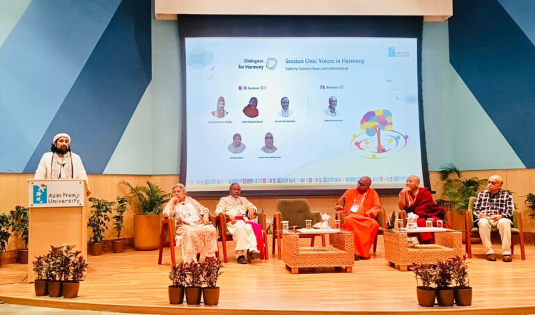 Let hearts meet before the minds argue, Salman Chishty at Azim Premji University