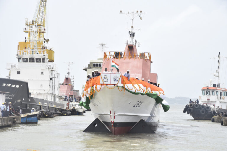 Goa Shipyard Launches Sixth Indigenous Fast Patrol Vessel ‘ICGS ATAL’ for ICG