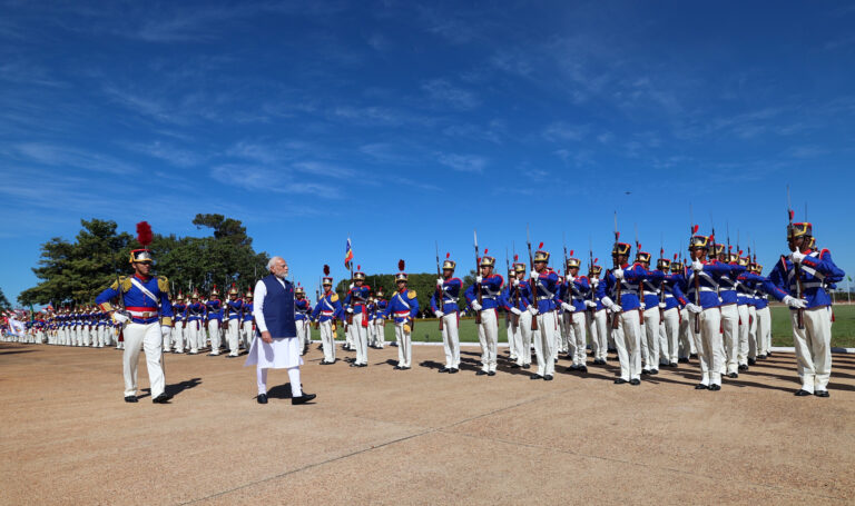 PM Modi Receives Warm Welcome in Brazil, Honored with Highest Civilian Award