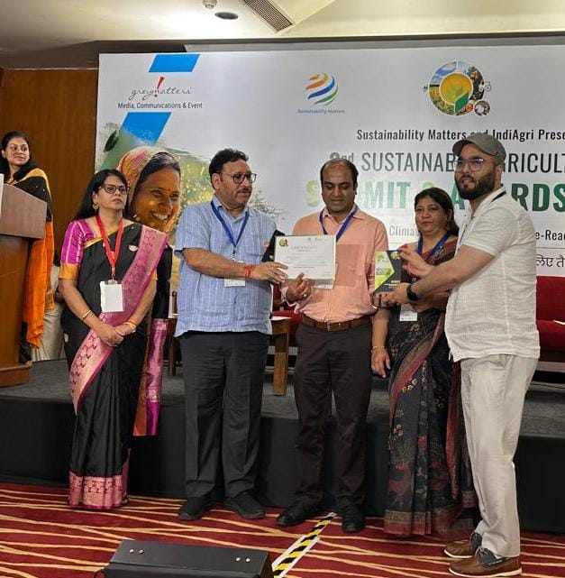 SKUAST-K Bags National Award for Excellence in Agri-Incubation Leadership