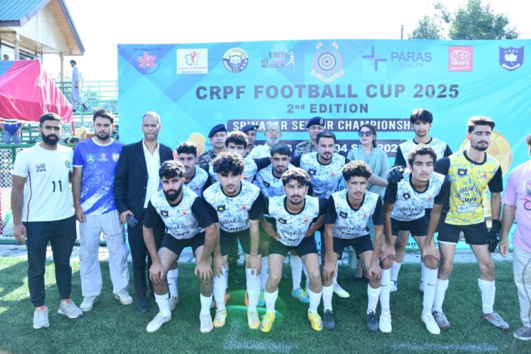2nd CRPF Football Cup 2025 Kicks Off in Srinagar with High Energy
