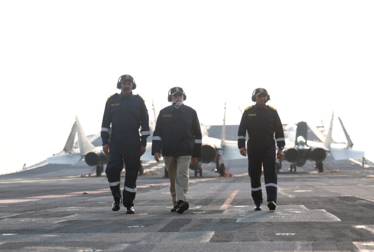 PM Modi Celebrates Diwali Aboard INS Vikrant, Hails Armed Forces