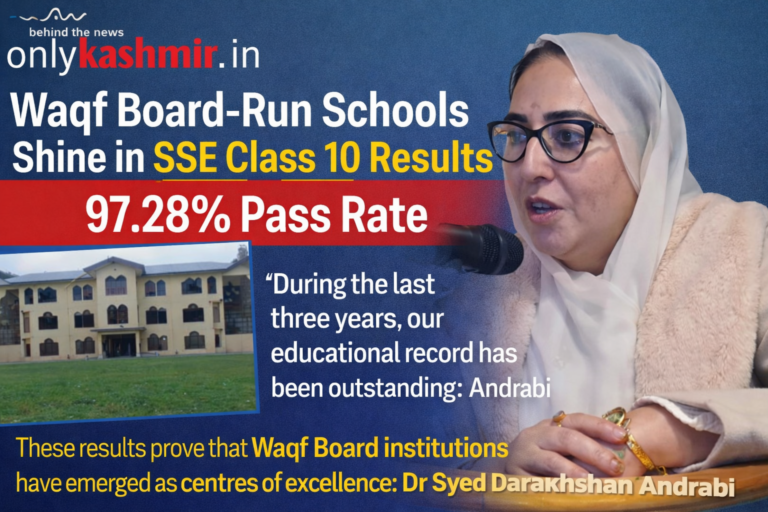 Waqf Board–Run Schools Shine with 97.28% Pass Percentage in 10th Class Results
