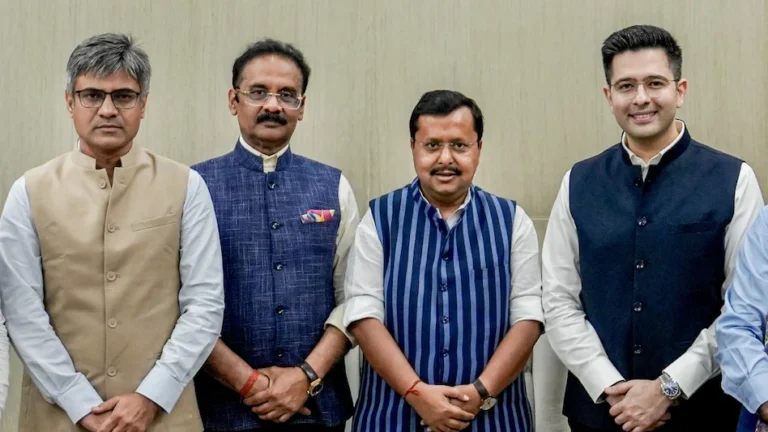 AAP in Freefall: 7 MPs including Raghav Chadha Jump Ship to BJP