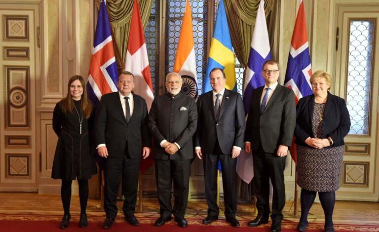 Modi Chairs India-Nordic Summit in Oslo, Elevates Ties to “Green Tech Strategic Partnership”