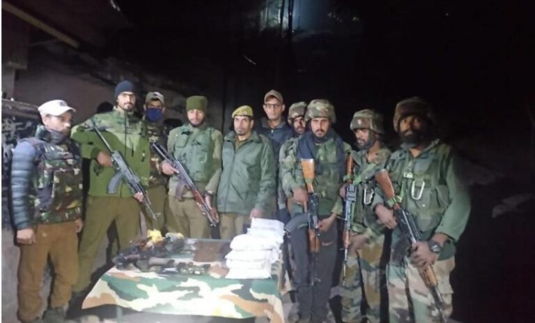 Security Forces Bust Weapons Cache in Baramulla