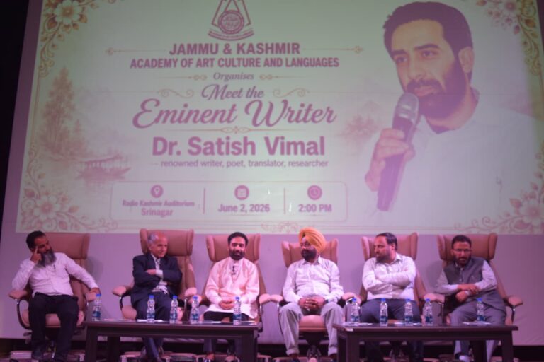 Cultural Academy Hosts ‘Mulaqat’ in Honour of Dr Satish Vimal