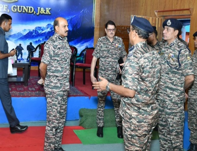 DG CRPF Reviews Amarnath Yatra Security Preparedness in Kashmir