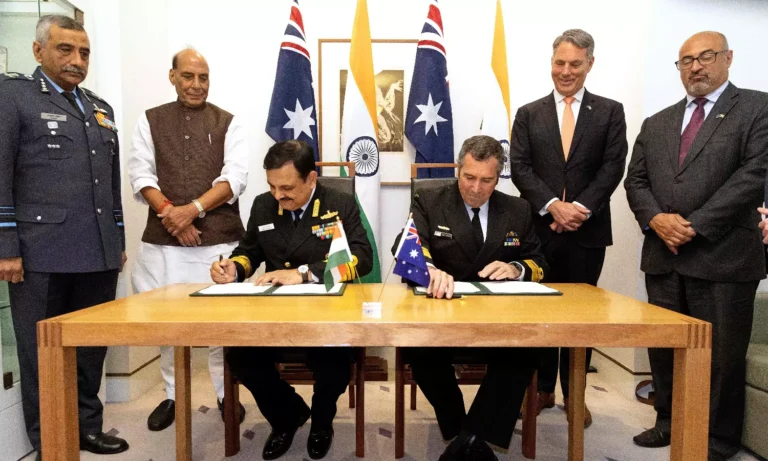 India Australia Sign Defence Security Declaration