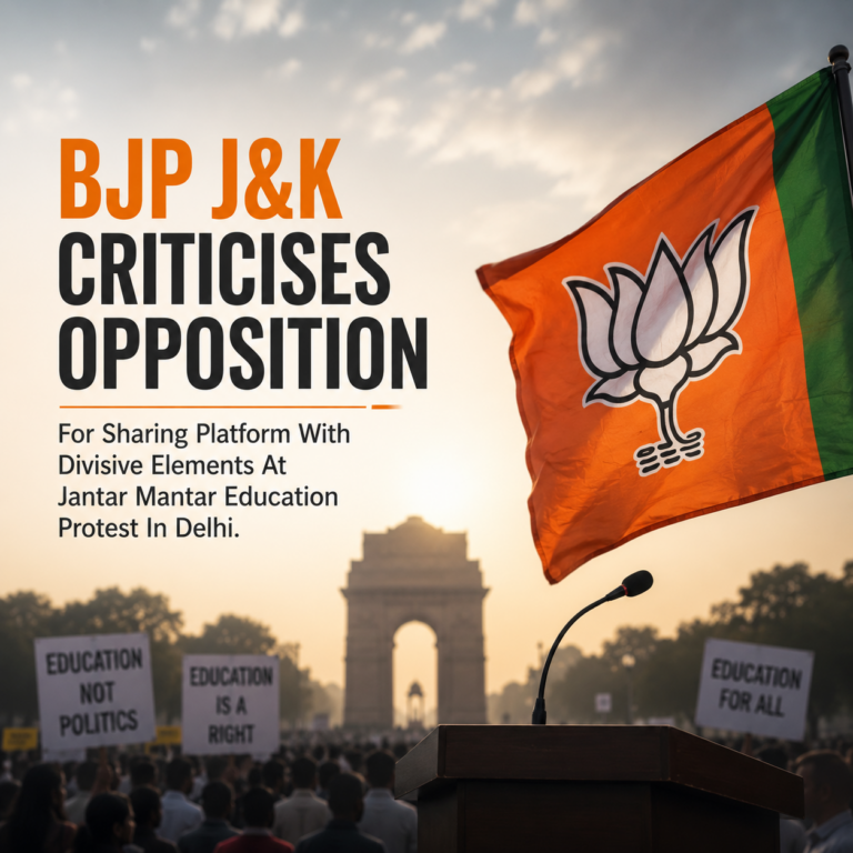 BJP Slams Opposition Over Jantar Mantar