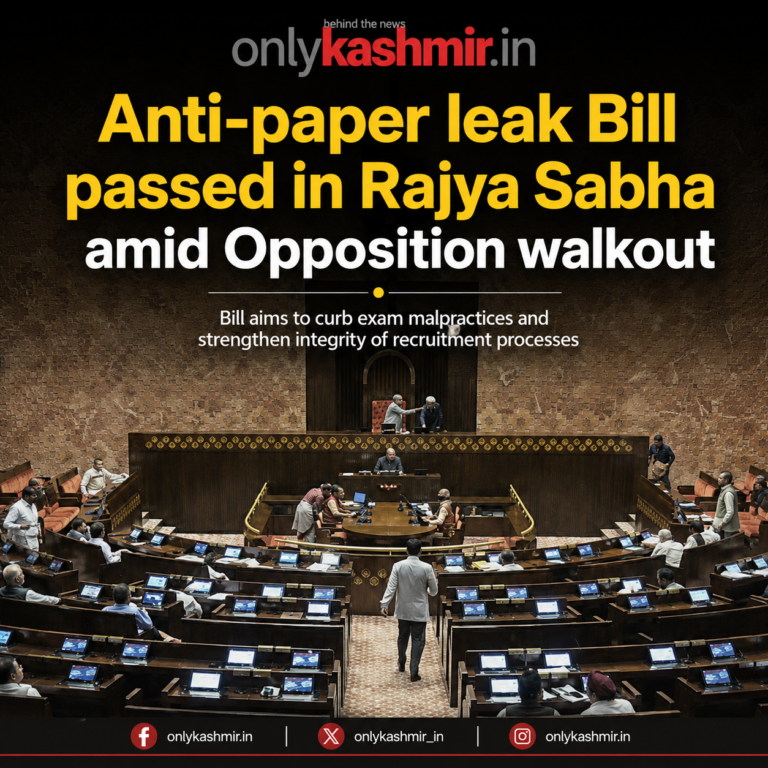 Rajya Sabha Takes Up Anti-Paper Leak Bill