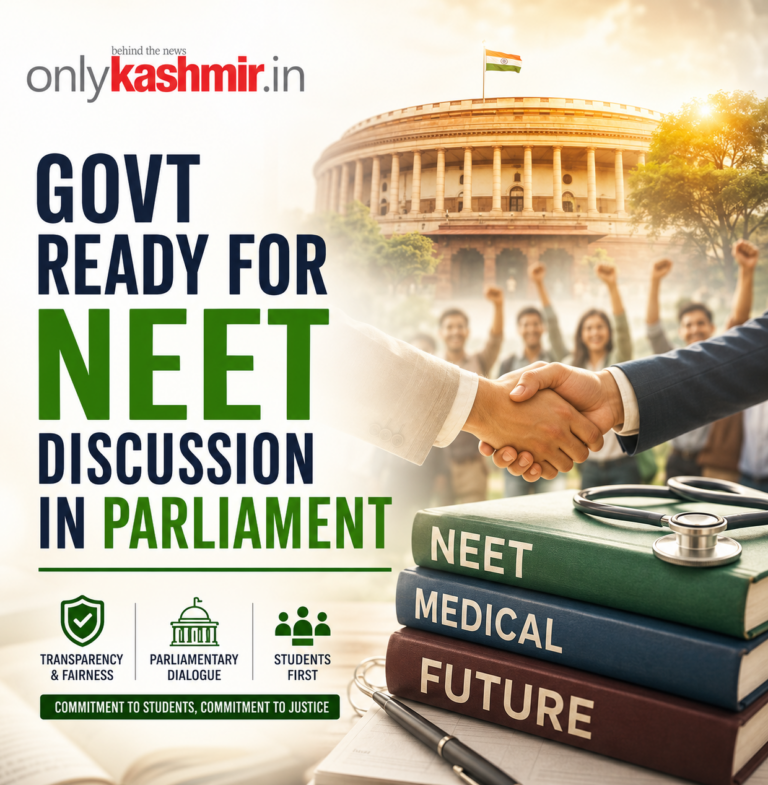 Govt Ready For NEET Discussion In Parliament