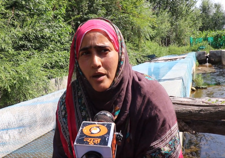Pulwama Woman Pioneers Aquaculture Venture