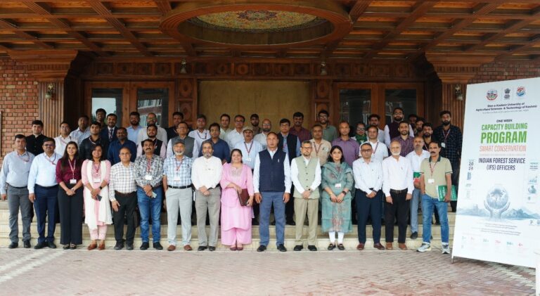 SKUAST-K Trains IFS Officers from 14 States in AI-led Forest & Wildlife Conservation