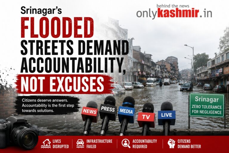 Srinagar’s Flooded Streets Demand Accountability, Not Excuses