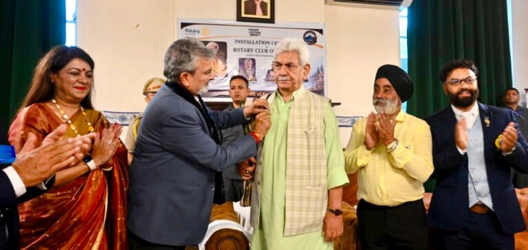 Lieutenant Governor Attends Rotary Club of Kashmir’s Installation Ceremony