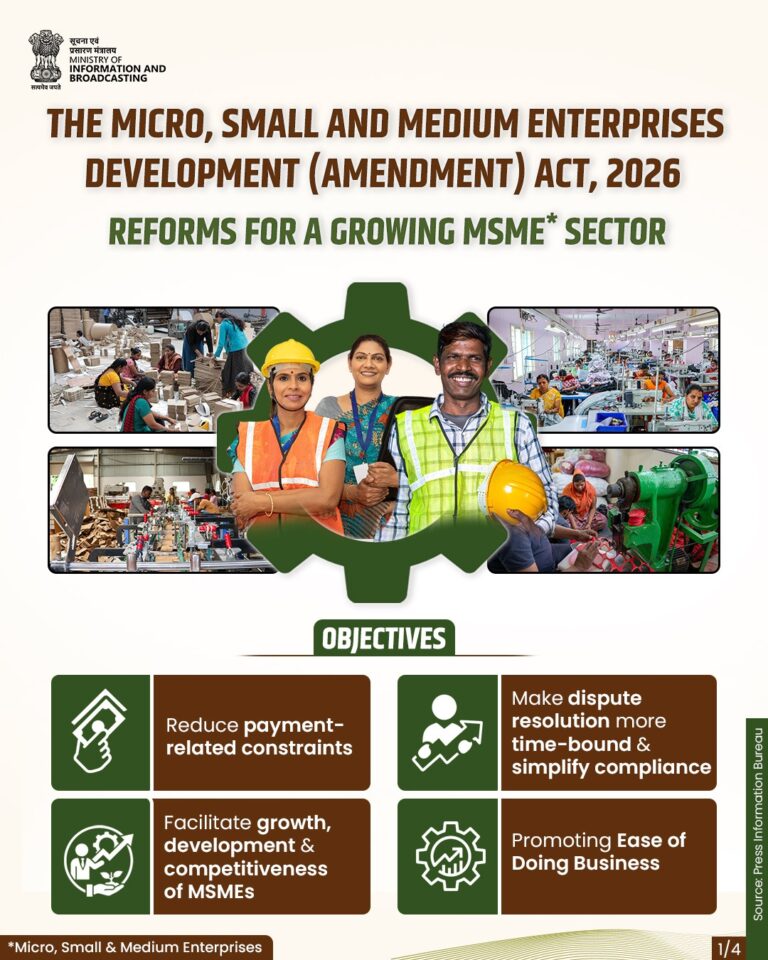 MSME Amendment Act Seeks Stronger Regulatory Base