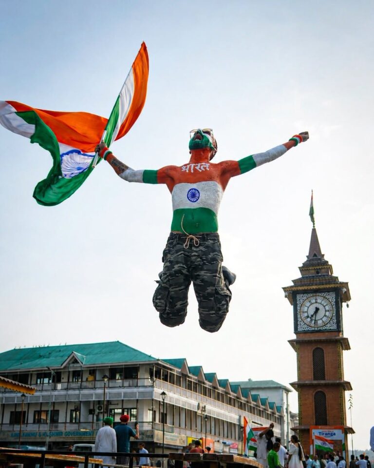 Decorated in the Tricolour, the Clock Tower reflects Kashmir’s changing landscape