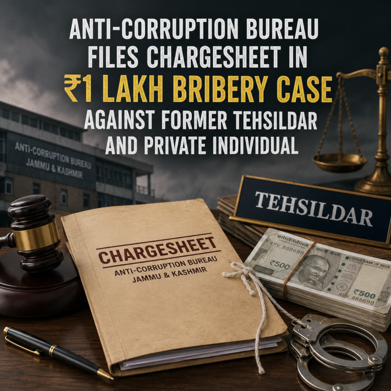 ACB Chargesheets Ex-Tehsildar In Bribery
