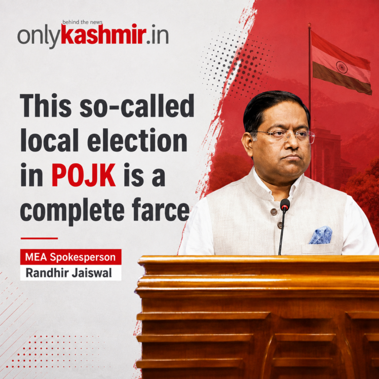 India Slams PoJK Elections As Complete Farce