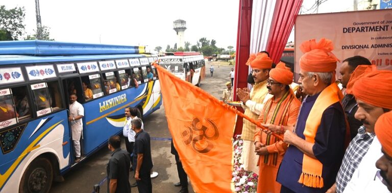LG Sinha Flags Off Budha Amarnath Yatra