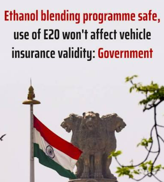 Govt Defends Ethanol Blending Programme