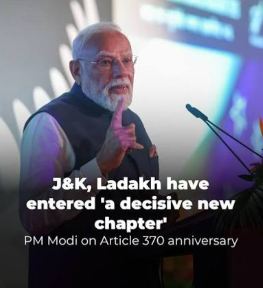 Modi Marks 7 Years Since Article 370 Abrogation