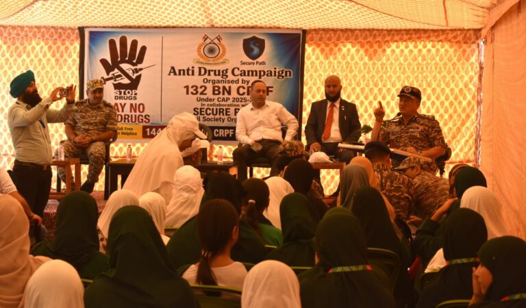 CRPF Holds Drug Awareness Drive At Lal Chowk