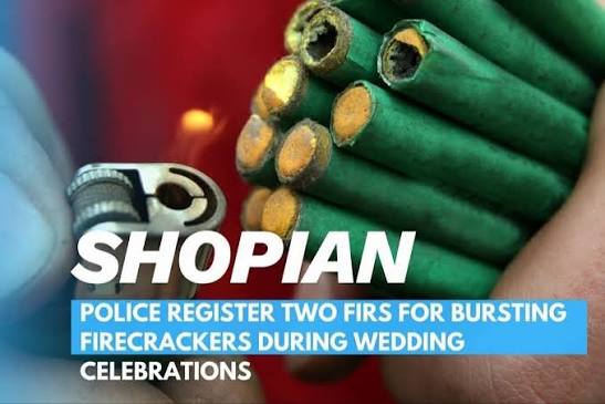 Shopian Police Book Two Over Firecrackers