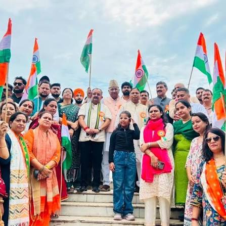 BJP Minority Morcha Holds Tricolour Rally