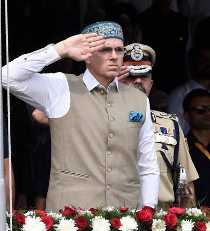 Omar Abdullah Unfurls Tricolour in Srinagar