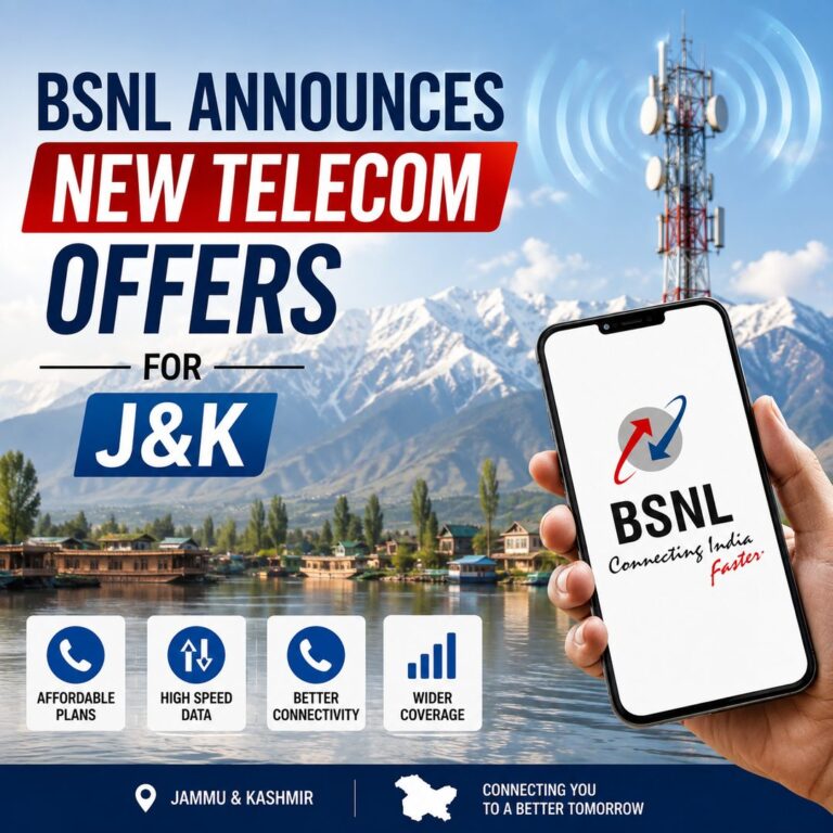 BSNL Announces New Telecom Offers For J&K