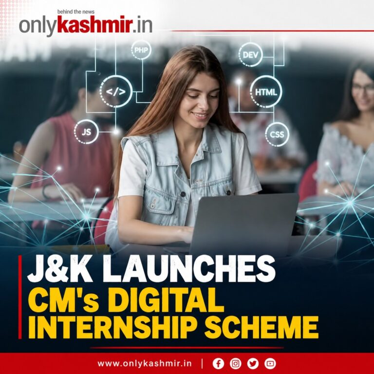 J&K Launches CM’s Digital Internship Scheme