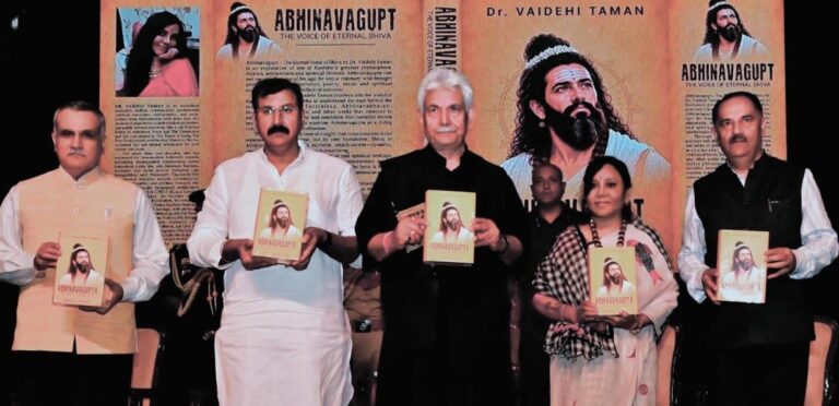 LG Sinha Unveils Abhinavagupt Statue in Jammu