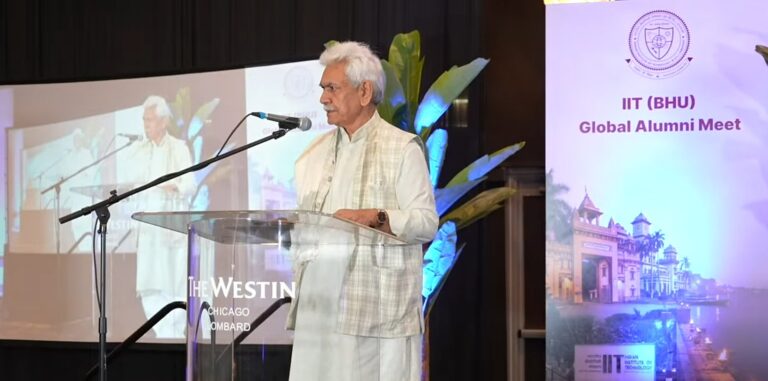 In Chicago, USA, LG Sinha Calls India ‘Unstoppable’