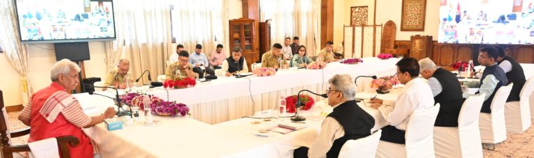 LG Sinha Reviews Security Scenario, Orders Tighter Grip