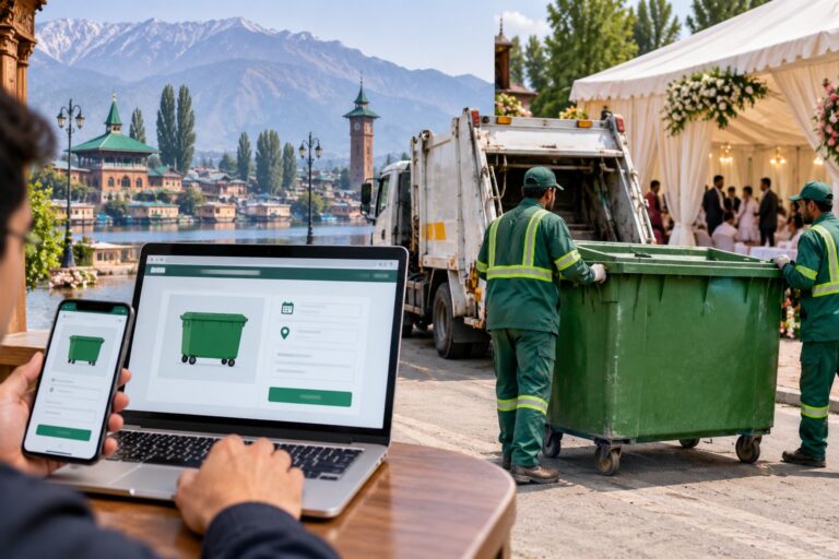 SMC Takes Waste Bin Booking Online in Srinagar