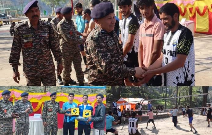 CRPF’s 132 Bn Hosts Youth Volleyball Meet