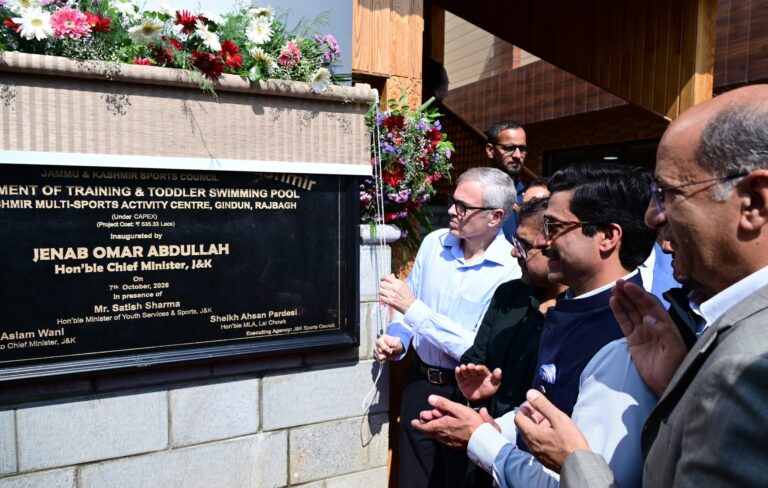 CM Omar Inaugurates Sports Facilities at Gindun