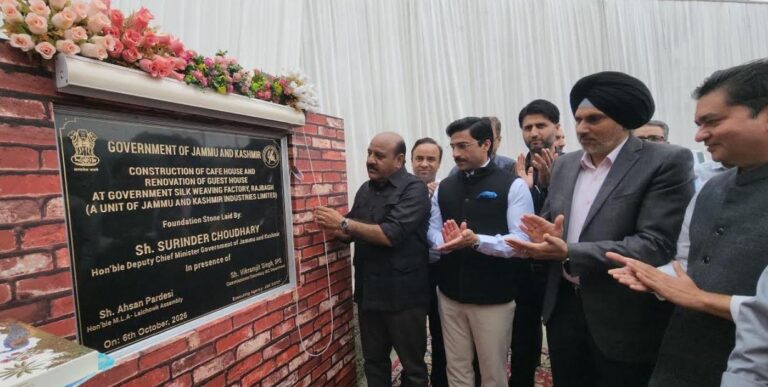 Dy CM Lays Foundation for Rajbagh Café House