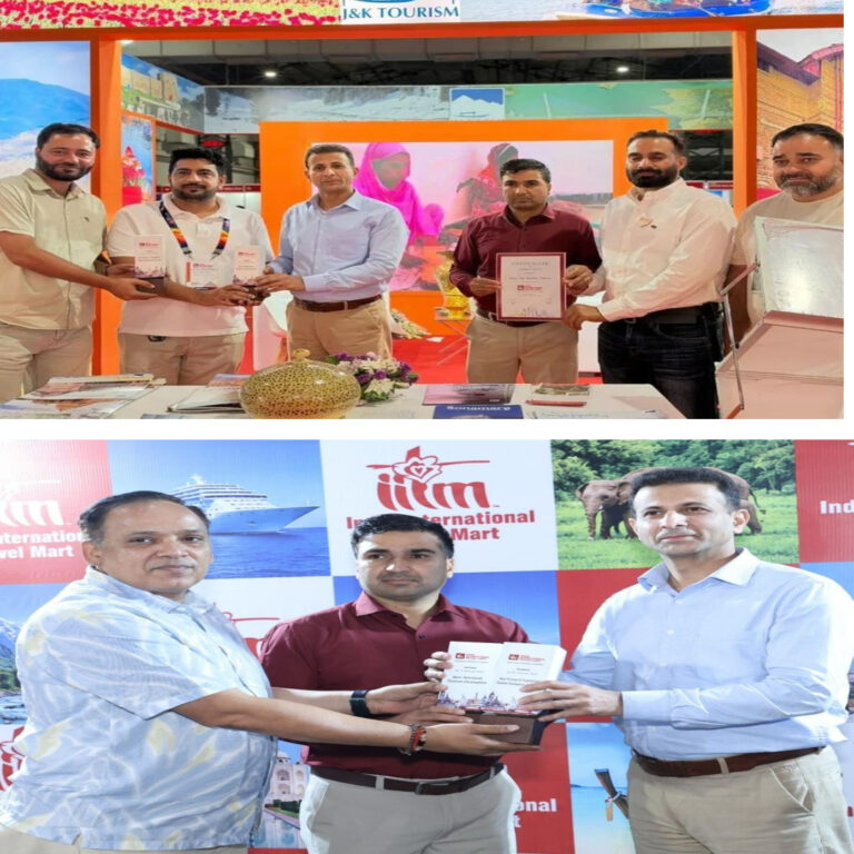 J&K Tourism Wins Two IITM Awards