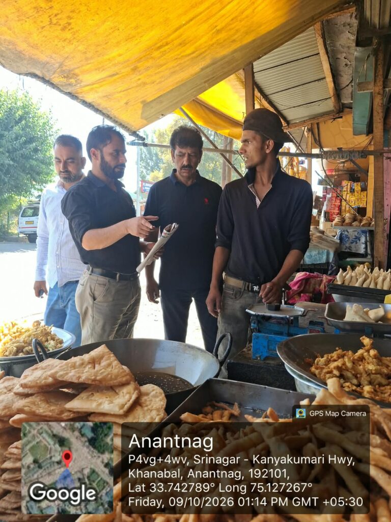 FDA J&K Intensifies Street Food Safety Enforcement