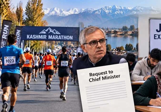 JKSET Aspirants Urge Deferral of Kashmir Marathon