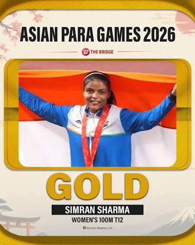 Simran Wins Second Gold at Asian Para Games