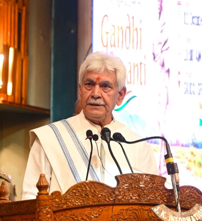 LG Sinha Urges Youth to Verify Before Reacting