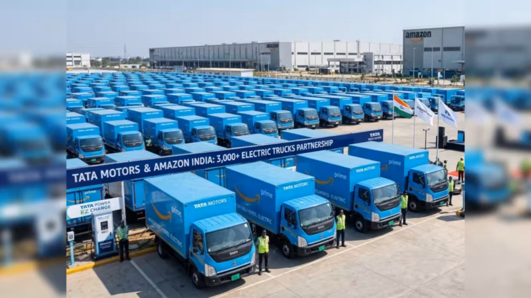 Amazon and Tata Motors Deploy 3,000 Electric Trucks